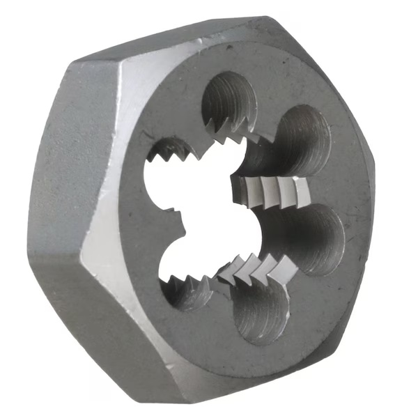 Picture of Drill America DWTSMH5X.5 M5 X .5 Carbon Steel Hex Die Threading Die